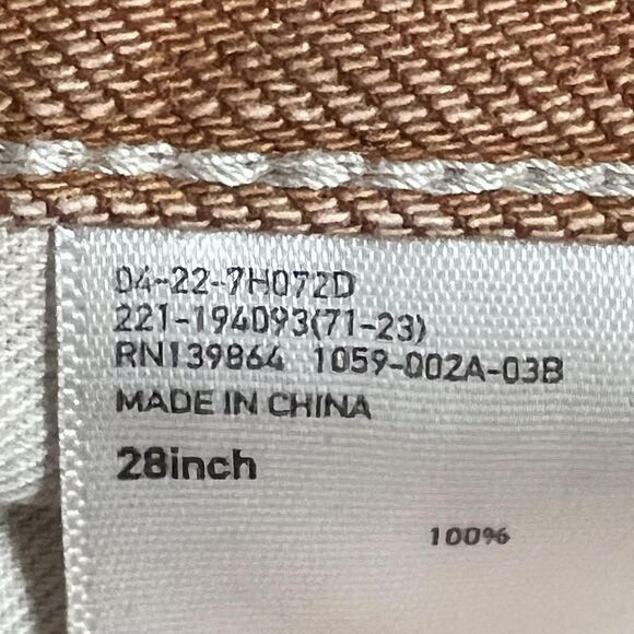 Uniqlo Jeans Women's 28 Burnt Orange Straight Leg Denim Casual Workwear Pants - Picture 6 of 12